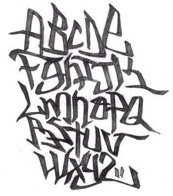 Alphabet graffiti by torc
