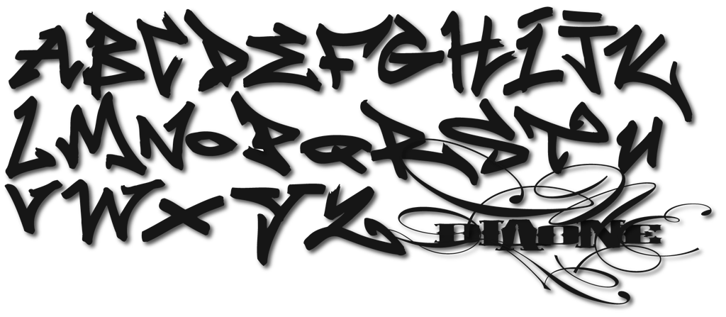 Dla1 graffiti handstyle alp